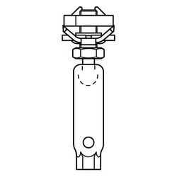 Walraven RapidRail Kugelgelenksatz M10, Länge 70mm für RapidRail-Schienen, elektrolyt... WALRAVEN-6520210 8712993332205 (Abb. 1)