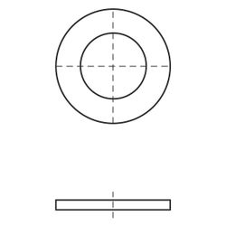 Walraven Unterlegscheibe EN-ISO 7089 BUP 17x30x3mm, brandgeprüft... WALRAVEN-65381316 8712993979905 (Abb. 1)