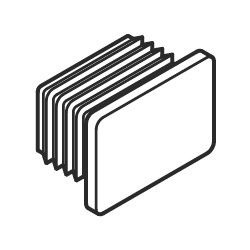 Walraven Schienenendstopfen für Schiene 30x45mm, Polyethylen, Schwarz... WALRAVEN-6566030 8712993494002 (Abb. 1)