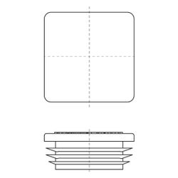 Walraven Maxx Profilendstopfen EC150 100x150x33mm, Polyethylen, Grün... WALRAVEN-6566815 8719942103015 (Abb. 1)
