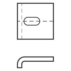 Walraven Strut Trägerklemmplatte, M10 50x50mm für Flanschstärke bis 10mm, Edelstahl... WALRAVEN-6571731 8712993599905 (Abb. 1)