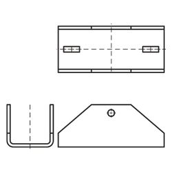 Walraven Maxx Grundplatte BP80H, für Profil MX80, 268x97mm, feuerverzinkt... WALRAVEN-6581808 8719942125864 (Abb. 1)