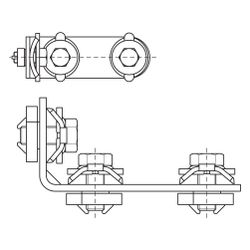 Walraven RapidRail Verbinder lang/kurz 90 Grad, mit 3 Schiebemuttern vormontiert, ele... WALRAVEN-6584002 8712993314218 (Abb. 1)