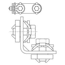 Walraven RapidRail Verbinder kurz/kurz 90 Grad, mit 2 Schiebemuttern vormontiert, ele... WALRAVEN-6584003 8712993314232 (Abb. 1)