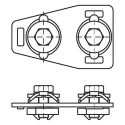 Walraven RapidRail T-Verbinder 50x80x20mm, elektrolytisch verzinkt... WALRAVEN-6584090 8712993314171 (Abb. 1)
