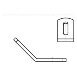 Walraven Schienenverbinder 135 Grad, für RapidRail-Schienen, elektrolytisch verzinkt... WALRAVEN-6585135 8712993284351 (Abb. 1)