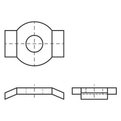 Walraven PushStrut Unterlegscheibe, 10,5x37x28mm, elektrolytisch verzinkt... WALRAVEN-6594000 8719942005067 (Abb. 1)