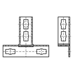Walraven PushStrut Knopfverbinder T, 175x45x153mm, elektrolytisch verzinkt... WALRAVEN-6594020 8712993984565 (Abb. 1)