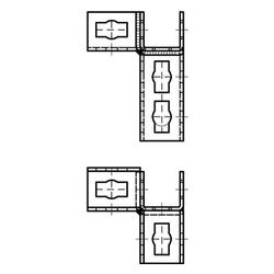 Walraven PushStrut Knopfverbinder 3D L, 111x149x45mm, elektrolytisch verzinkt... WALRAVEN-6594030 8712993984602 (Abb. 1)