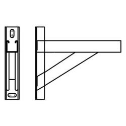 Walraven Strut Wandkonsole 41x41mm, 600x50x350mm mit Stütze 600mm, feuerverzinkt... WALRAVEN-6601894 8712993062249 (Abb. 1)