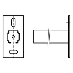 Walraven RapidRail Wandkonsole 38x40mm BUP, Länge 500mm mit cm-Skala... WALRAVEN-66036850 8712993883202 (Abb. 1)