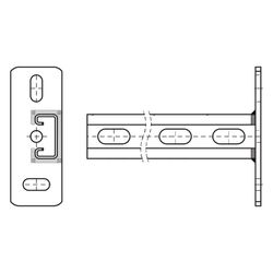 Walraven RapidStrut Wandkonsole 41x21 BUP, Länge 600mm vertikal... WALRAVEN-6603829 8712993195787 (Abb. 1)