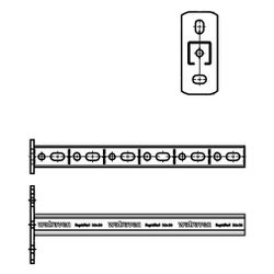 Walraven RapidRail Wandkonsole 30x15mm, Länge 200mm mit Schnittmarkierungen, elektro... WALRAVEN-66031520 8719942084703 (Abb. 1)