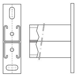 Walraven RapidStrut Wandkonsole 41x41D BUP1000, Länge 400mm CO2-geschweißt... WALRAVEN-66088240 8719942063494 (Abb. 1)