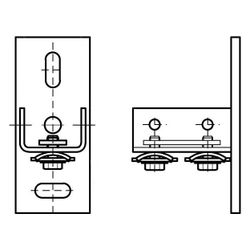 Walraven RapidRail Schienenfuß für Wand, Decken oder Boden, für Schiene WM35, elektro... WALRAVEN-6613235 8712993896486 (Abb. 1)
