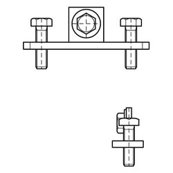 Walraven Klemmflansch 25x89x30mm, für RapidRail, elektrolytisch verzinkt... WALRAVEN-6613820 8712993284757 (Abb. 1)