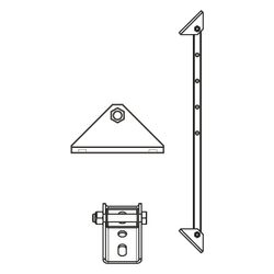 Walraven Gelenkstützbalken Länge 929mm, kürzbar, für Strut Maxx, sendzimirverzinkt un... WALRAVEN-6621083 8719942006231 (Abb. 1)