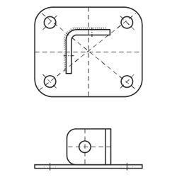 Walraven Strut Schienenfuß, für Strut-Schiene 41x41mm, elektrolytisch verzinkt... WALRAVEN-66583602 8712993189335 (Abb. 1)