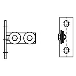 Walraven Strut Stirnflansch senkrecht, für RapidStrut-Schienen 41x21/41/21D, elektro... WALRAVEN-66583802 8712993919413 (Abb. 1)