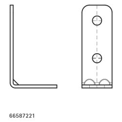 Walraven Strut Schienenverbinder 90 Grad, 62x40x110mm mit 3-Loch 12, Edelstahl 1.440... WALRAVEN-66587221 8719942028431 (Abb. 1)