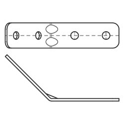 Walraven Strut Schienenverbinder 135 Grad, 180x40x80mm lang/lang mit 4-Loch 12, Edel... WALRAVEN-66587256 8719942028493 (Abb. 1)