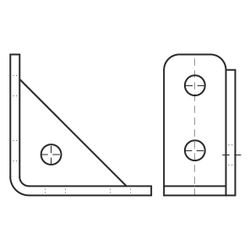 Walraven Strut Dreiecksverbinder 90 Grad, 110x110mm verstärkt, Edelstahl 1.4404... WALRAVEN-66587291 8719942028523 (Abb. 1)