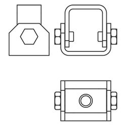 Walraven Strut Universalgelenk, 2x Loch 13mm flexibel bis 90 Grad, Edelstahl... WALRAVEN-66587718 8719942018760 (Abb. 1)