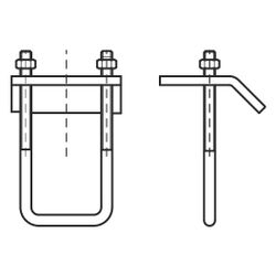 Walraven Strut Trägerklammer, M10 für Profil 41x41D, Edelstahl... WALRAVEN-66587721 8719942017480 (Abb. 1)