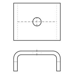 Walraven Strut Unterlegscheibe U BUP, 40x50x21,5mm Innendurchmesser 13mm... WALRAVEN-66588012 8712993033812 (Abb. 1)