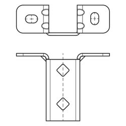 Walraven Strut Schienenfuß T-Form leicht, 138x45x100mm, BUP... WALRAVEN-66588361 8712993196302 (Abb. 1)
