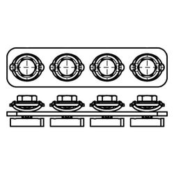 Walraven RapidStrut Längsverbinder flach, 164x40x31mm 4x M10 vormontiert, BUP... WALRAVEN-665885186 8712993977925 (Abb. 1)