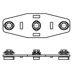 Walraven RapidStrut Schienenverbinder G2 X, Schiebemuttern vormontiert, BUP... WALRAVEN-665885223 8712993976485 (Abb. 1)