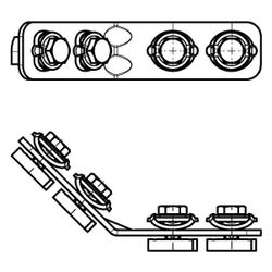 Walraven RapidStrut Schienenverbinder G2, 135 Grad lang/lang, 4 Schiebemuttern vorm... WALRAVEN-665885235 8712993976379 (Abb. 1)