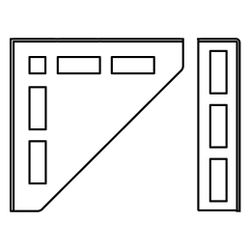 Walraven Knotendreieck 100x100x37mm, für RapidRail, Stahl feuerverzinkt... WALRAVEN-6661110 8712993083831 (Abb. 1)