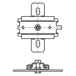Walraven Gleitlager M10 einzeln, für axiale Verschiebung, PA, Edelstahl 1.4404... WALRAVEN-6667410 8719942004664 (Abb. 1)