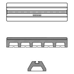 Walraven Yeti Montagesystem Typ A, Dämpfungssockel Gesamtlänge 250mm, BUP1000... WALRAVEN-67688250 8719942106313 (Abb. 1)