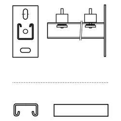 Walraven Strut Wandkonsolen-Set 41 H, Länge 600mm für Wandbefestigung, feuerverzinkt... WALRAVEN-6901960 8712993295197 (Abb. 1)