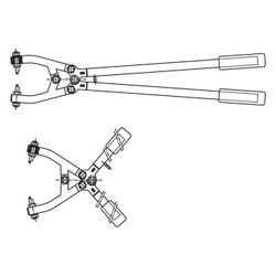 Walraven Trapezlochzange, Spannweite 80-170mm inkl. Stanznippel Durchmesser 10,5mm, b... WALRAVEN-6920017 8712993463909 (Abb. 1)