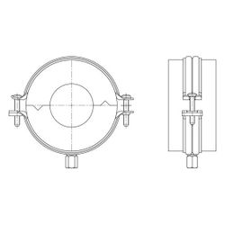 Walraven Bisofix Kälteschelle MW, Gewinde M8/M10 Dämmschichtdicke 23mm, für Rohrdur... WALRAVEN-231023022 8719942988803 (Abb. 1)