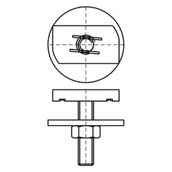 Walraven Strut Hammerkopfbefestigung M10x50mm, Edelstahl V4A... WALRAVEN-6527744 8712993535064 (Abb. 1)