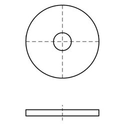 Walraven Strut Unterlegscheibe flach, 40x3mm Innendurchmesser 6,4mm, elektrolytisch v... WALRAVEN-6533506 8712993283873 (Abb. 1)