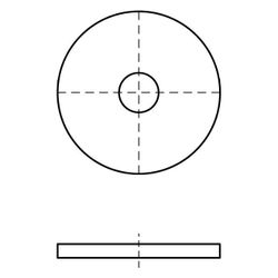Walraven Strut Unterlegscheibe flach, 8,5x40x2,5mm, Edelstahl V4A... WALRAVEN-6537508 8712993328802 (Abb. 1)