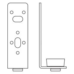 Walraven Luftkanalwinkel Typ L, 30x40x110m M10 nach DIN 4109, elektrolytisch verzinkt... WALRAVEN-4125001 8712993271795 (Abb. 1)