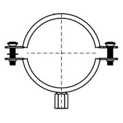 Walraven Lüftungsschelle N, 112mm M8/M10 Zweischraubenschelle, EPDM, elektrolytisch ... WALRAVEN-N4103112 8719942031233 (Abb. 1)