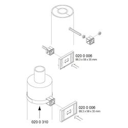 Walraven Schilderhalter IKS-2000, 89,3x58x35mm -15 bis 80 Grad C für Klettband, PP/PA... WALRAVEN-0200006 8712993296972 (Abb. 1)