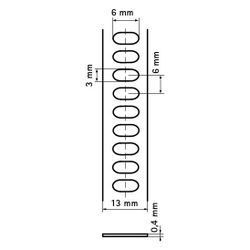 Walraven Lochband IKS-2000 13x0,4mm 20m Rolle für Schilderhalter, Edelstahl V4A... WALRAVEN-0200300 8712993301621 (Abb. 1)