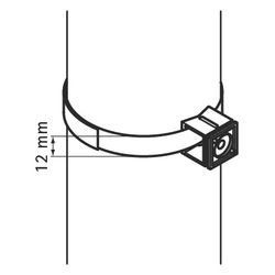 Walraven Klettband IKS-2000, Breite 12mm Rolle 25m für Schilderhalter, Schwarz... WALRAVEN-0200310 8712993427772 (Abb. 1)