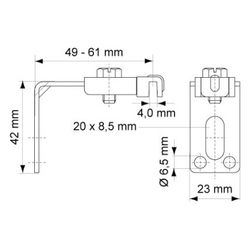 Walraven Wandhalter 7524, für Heizkörperbefestigungssatz, elektrolytisch verzinkt... WALRAVEN-0752400 8712993011711 (Abb. 1)