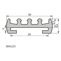 Walraven Gummieinlage 25x2mm, Länge 50m Temperatur bis 210 Grad C, Silikon, Rotbraun... WALRAVEN-0845255 8712993347759 (Abb. 1)