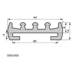 Walraven Gummieinlage 40x4mm, Länge 50m Temperatur bis 200 Grad C, Silikon, Rotbraun... WALRAVEN-0845408 8712993752621 (Abb. 1)